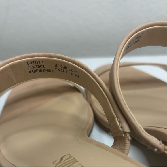 DREAM PAIRS Two Strap Open Toe Block Heels – Women’s Size 7.5 - Picture 7 of 8